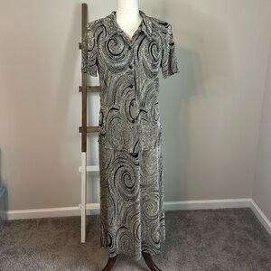 Vintage Dress Barn Two Piece Dress Set- Dress and Jacket Size 10 in GUC